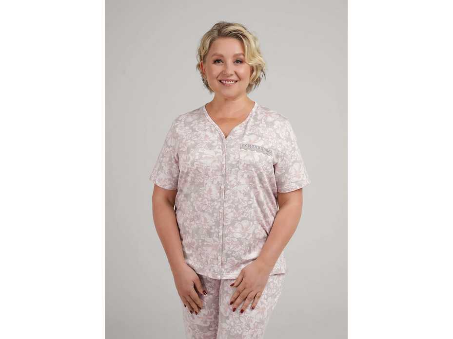 Пижама женская, футболка и брюки LP25-1149/ 1 Сакура / Clever