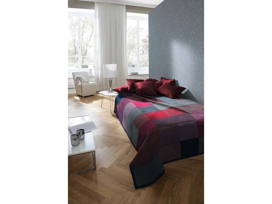 Плед 787460 Blocking purple хлопковая байка 150*200 / Biederlack Плед 787460 Blocking purple хлопковая байка 150*200 / Biederlack