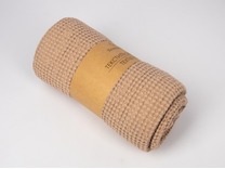 Плед 23С70-ШР Зефир бежевый льняной 130*200 / Белорусский лен Плед 23С70-ШР Зефир бежевый льняной 130*200 / Белорусский лен