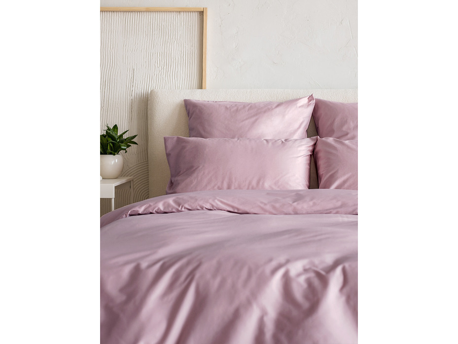 Пододеяльник 213KL-204 сирень сатин однотонный 175*215 см / Tia