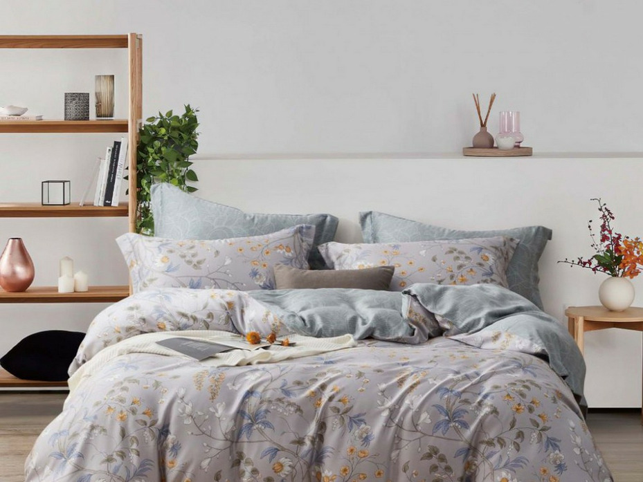 Постельное белье 1819-6 тенсель Евро сп / Asabella Постельное белье 1819-6 тенсель Евро сп / Asabella