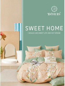 Постельное белье FM 0189 полисатин 1,5 сп / Boris