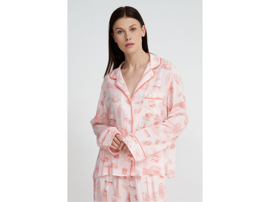 Пижама женская, рубашка и брюки YI90003 Coney island wonder / DKNY Пижама женская, рубашка и брюки YI90003 Coney island wonder / DKNY