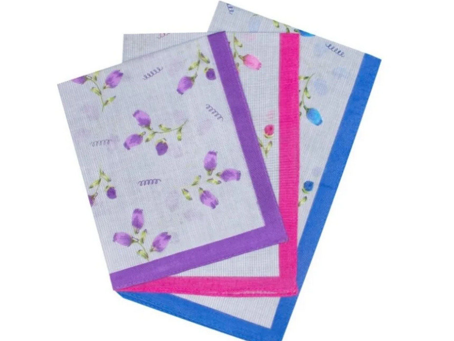 Набор носовых платков 45450-13 хлопковые (30*30, 6 шт) / Etteggy