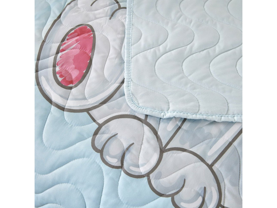 Покрывало с наволочкой детское Sunny day №8 Кошка хлопковое 120*200, 50*70 (1 шт) / Sofi de Marko