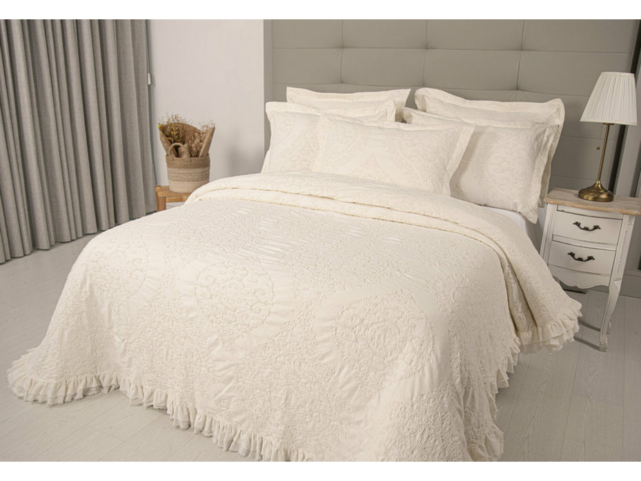 Покрывало с наволочками Lizbon жаккардовое 240*260, 50*70 (2 шт) / Tivolyo Home Покрывало с наволочками Lizbon жаккардовое 240*260, 50*70 (2 шт) / Tivolyo Home