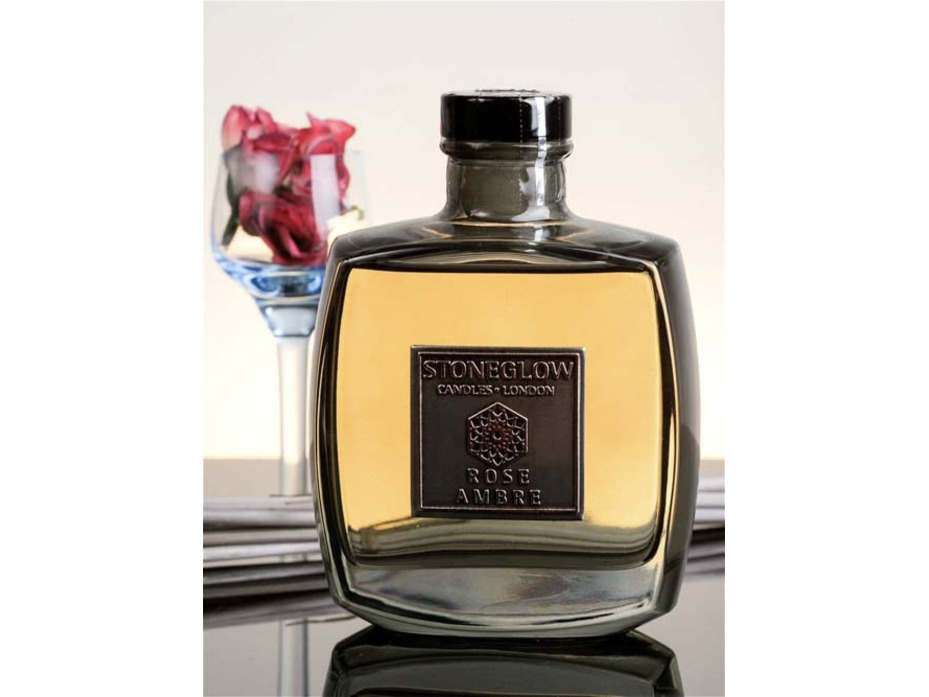 Роза и амбра / Диффузор с палочками 200 мл / StoneGlow