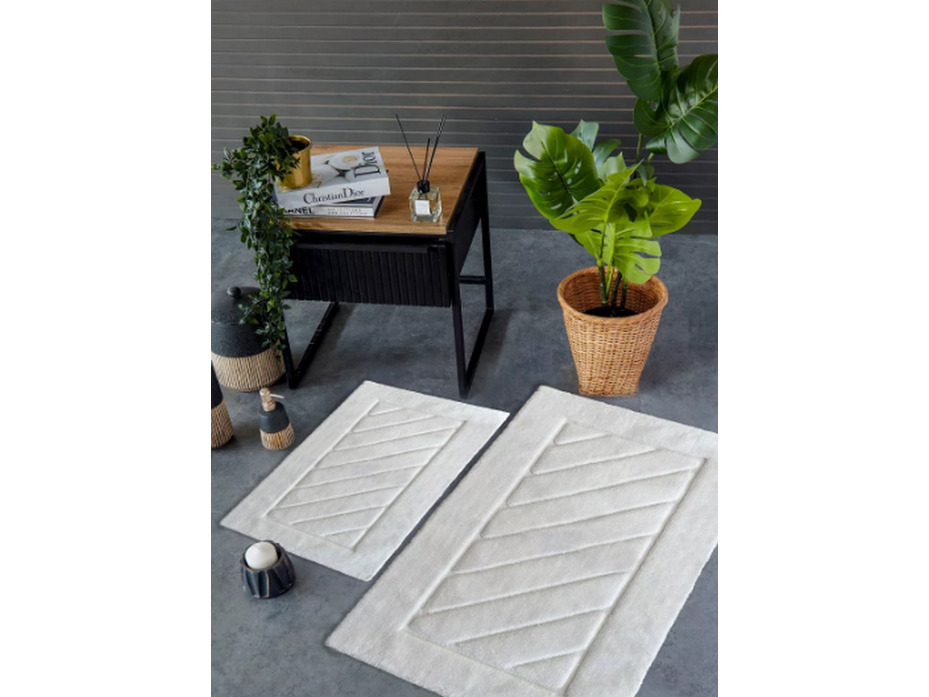 Набор ковриков 11979 Cross хлопковые (40*60, 60*100) / Do&Co Набор ковриков 11979 Cross хлопковые (40*60, 60*100) / Do&Co