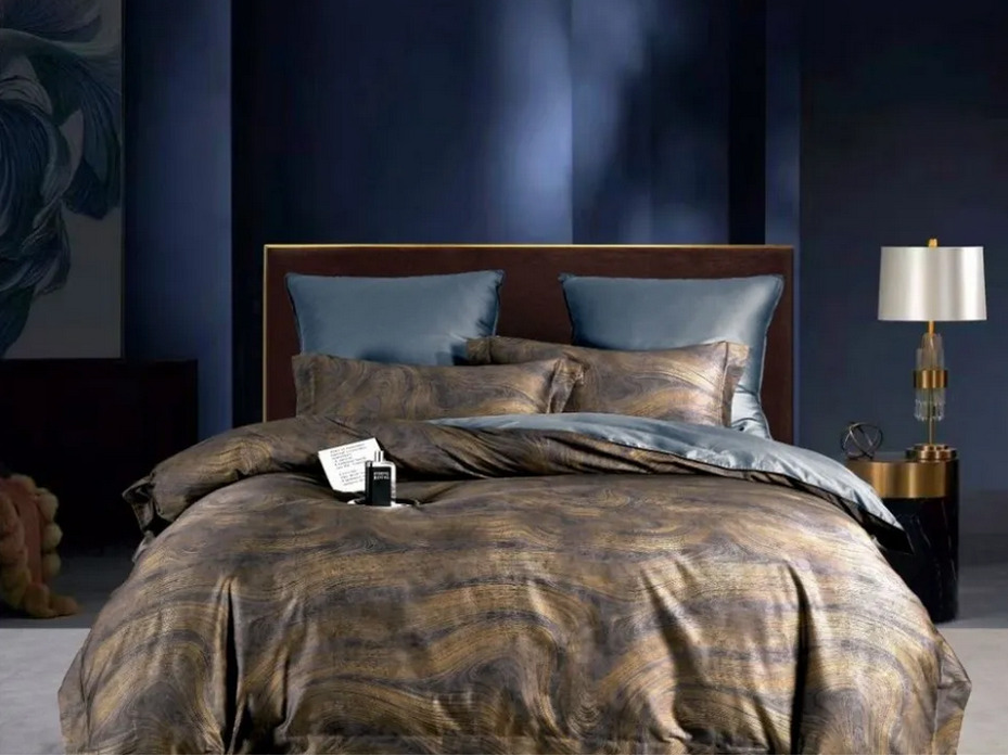 Постельное белье 2252-6 сатин премиум Евро сп / Asabella