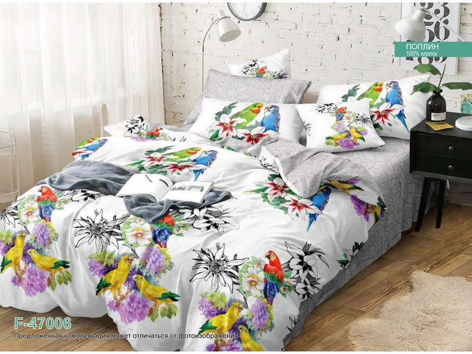 Постельное белье F-47006 поплин 1,5 сп / Butterfly Постельное белье F-47006 поплин 1,5 сп / Butterfly