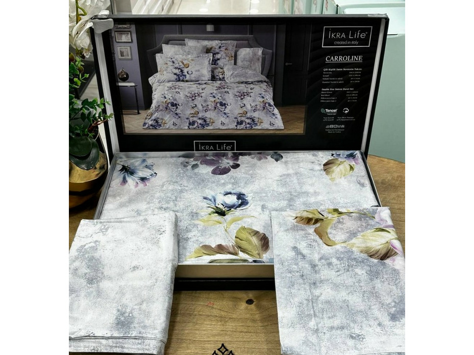 Постельное белье Carroline сатин премиум Евро сп / Istanbul Home Collection Постельное белье Carroline сатин премиум Евро сп / Istanbul Home Collection