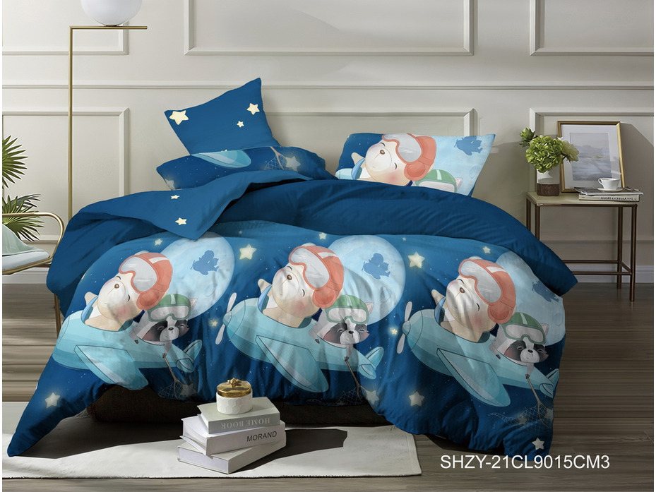 Постельное белье 9015-21 CL У поплин 1,5 сп / Спать Пора