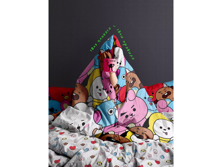 Постельное белье 20127 Краш перкаль 1,5 сп / Василиса