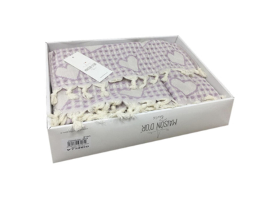 Набор полотенец Gisella махровые в подарочной упаковке (40*60, 50*100, 100*150) / Maison Dor