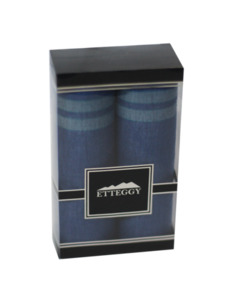 Набор носовых платков PD 67 D в подарочной упаковке хлопковые (38*38, 2 шт) / Etteggy