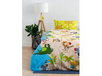 Постельное белье 10160 (17) Зебра в клеточку бязь 1,5 сп / Василиса