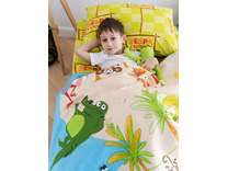 Постельное белье 10160 (17) Зебра в клеточку бязь 1,5 сп / Василиса