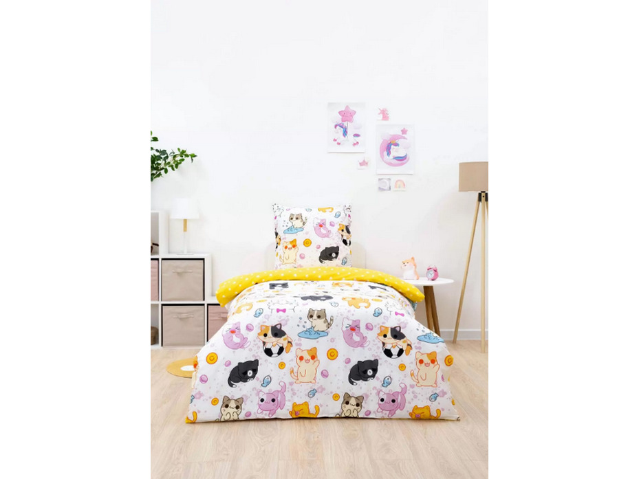 Постельное белье 71074 (17) Только для котиков поплин 1,5 сп / Василиса