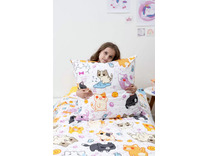 Постельное белье 71074 (17) Только для котиков поплин 1,5 сп / Василиса