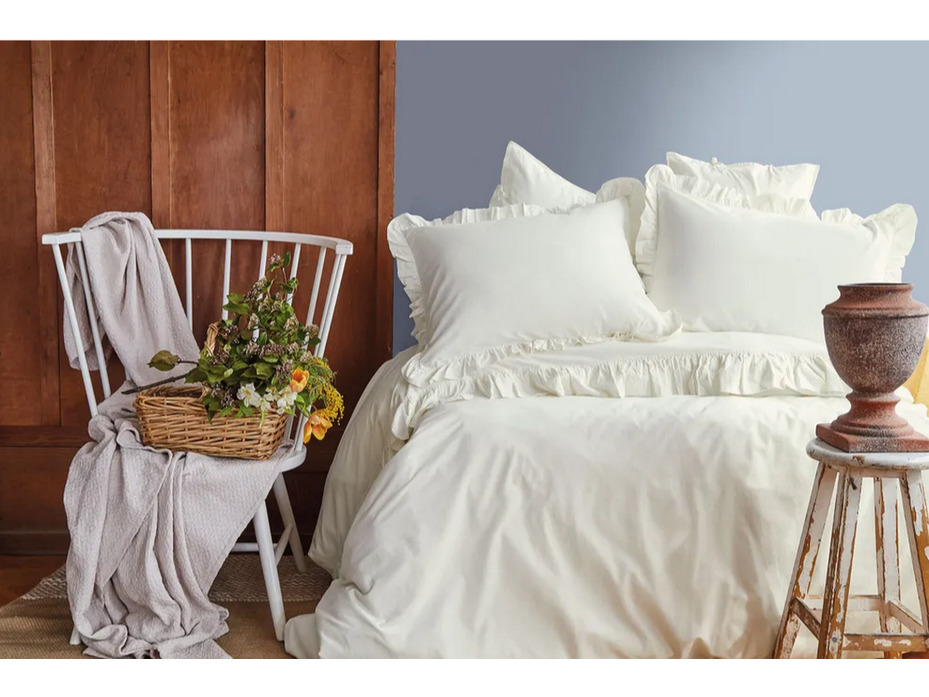 Постельное белье Frill поплин Евро сп / Issimo Home