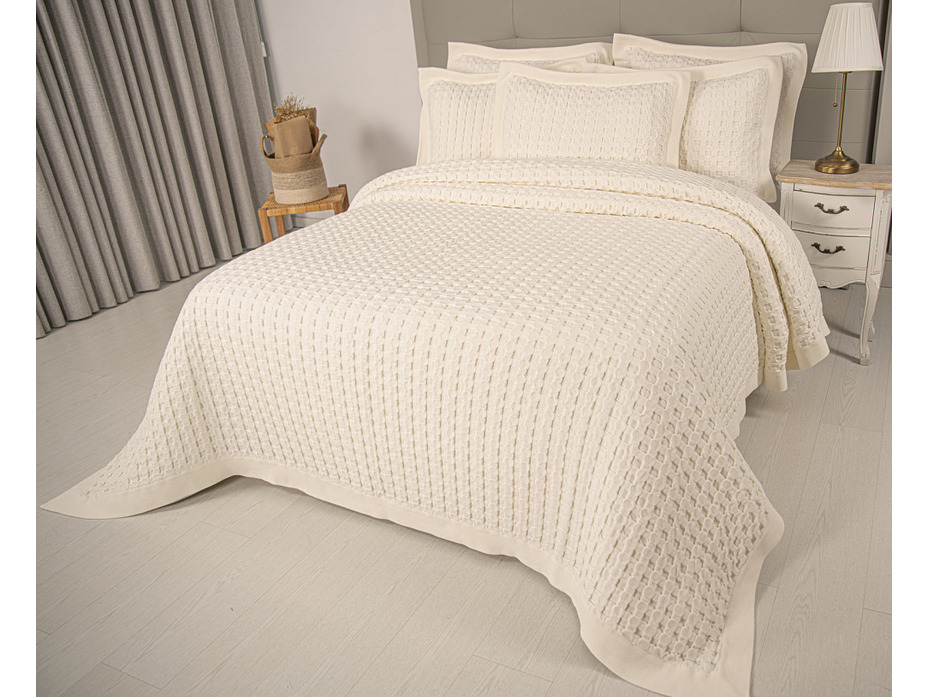 Покрывало с наволочками Ramada вефельное 240*260, 50*70 (2 шт) / Tivolyo Home Покрывало с наволочками Ramada вефельное 240*260, 50*70 (2 шт) / Tivolyo Home