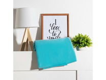 Плед 7584244 голубой флисовый 130*150 / Экономь и Я