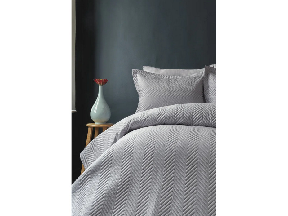 Покрывало с наволочкой Simply сатиновое 180*240, 50*70 / Issimo Home