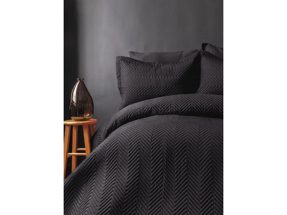 Покрывало с наволочкой Simply сатиновое 180*240, 50*70 / Issimo Home