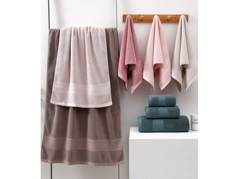 Полотенце 3005572 Полосы на бордюре махровое 50*90 / 7-я Полотенце 3005572 Полосы на бордюре махровое 50*90 / 7-я