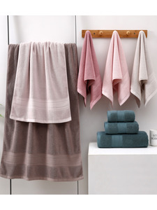 Полотенце 3005572 Полосы на бордюре махровое 50*90 / 7-я Полотенце 3005572 Полосы на бордюре махровое 50*90 / 7-я