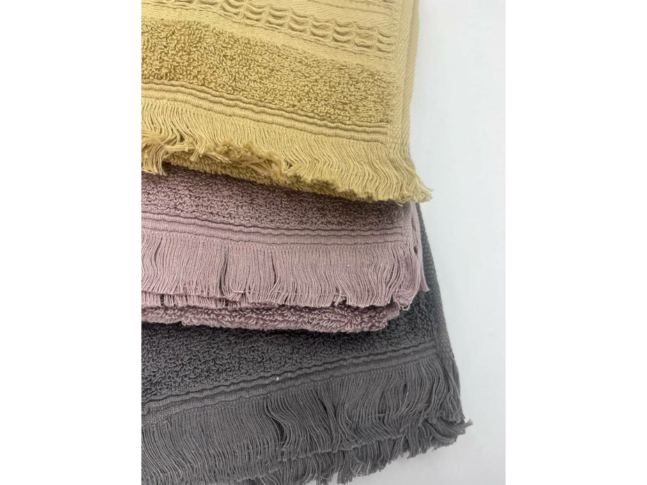 Полотенце 1504167 С бахромой махровое 35*75 / 7-я
