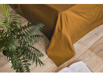 Простыня 213KL-949 горчица сатин однотонный 180*260 / Tia