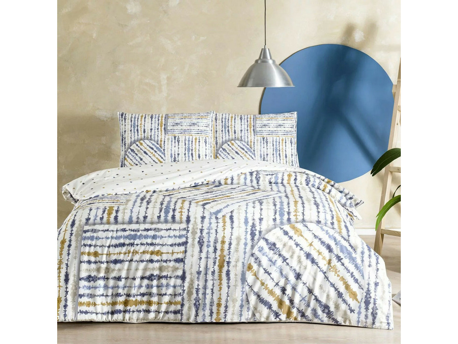 Постельное белье с простыней на резинке Cosmo ранфорс 1,5 сп / Tac