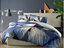 Постельное белье с простыней на резинке Duncan ранфорс 1,5 сп / Tac