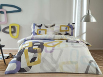 Постельное белье с простыней на резинке Feur ранфорс 1,5 сп / Tac Постельное белье с простыней на резинке Feur ранфорс 1,5 сп / Tac