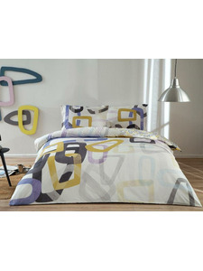 Постельное белье с простыней на резинке Feur ранфорс 1,5 сп / Tac Постельное белье с простыней на резинке Feur ранфорс 1,5 сп / Tac