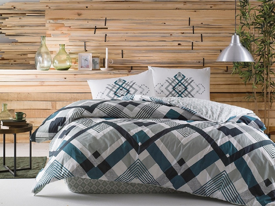 Постельное белье с простыней на резинке Optima ранфорс 1,5 сп / Tac Постельное белье с простыней на резинке Optima ранфорс 1,5 сп / Tac