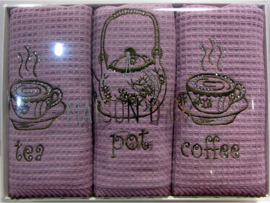 Набор полотенец Wafer Terry вафельные (40*70, 3 шт) / Maison Dor