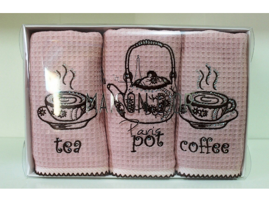 Набор полотенец Wafer Terry вафельные (40*70, 3 шт) / Maison Dor