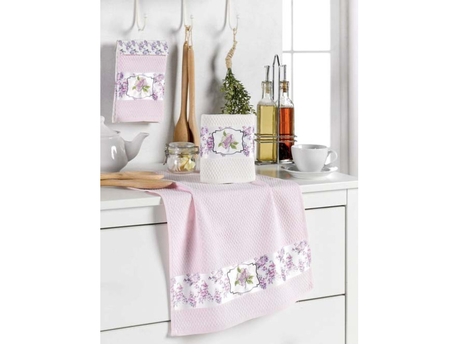 Набор полотенец 10871 Lux karizma вафельные на крючке (40*60, 2 шт) / Meteor