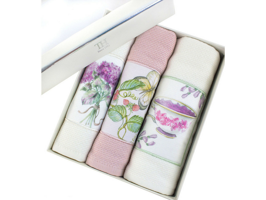 Набор полотенец Bergamo вафельные (40*60, 3 шт) / Tivolyo Home