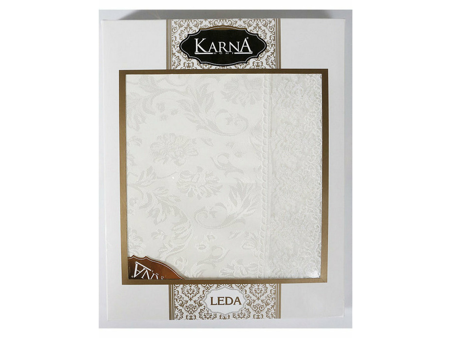 Столовый набор Leda (скатерть 160*220, салфетки 40*40 6 шт) / Karna Home Textile Столовый набор Leda (скатерть 160*220, салфетки 40*40 6 шт) / Karna Home Textile