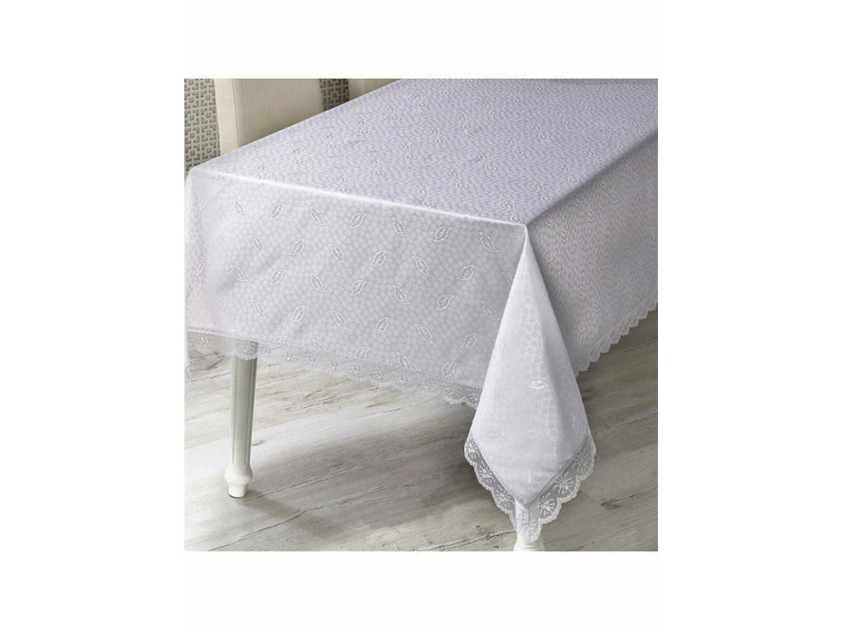 Скатерть Nihan с гипюром 160*160 / Karna Home Textile