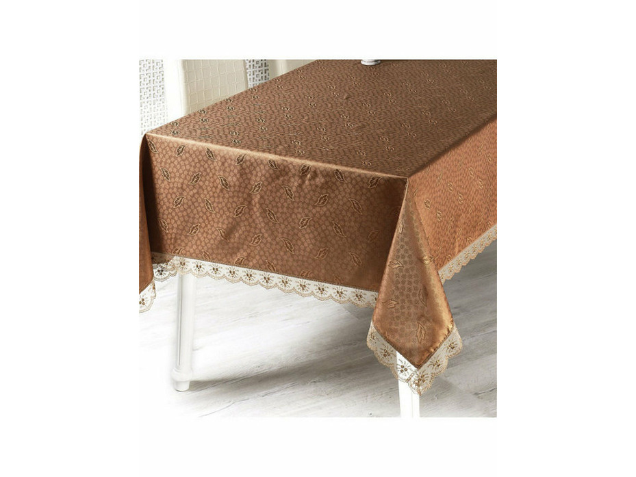 Скатерть Nihan с гипюром 160*160 / Karna Home Textile