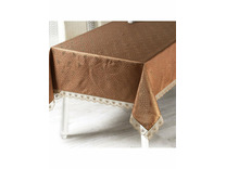 Скатерть Nihan с гипюром 160*160 / Karna Home Textile