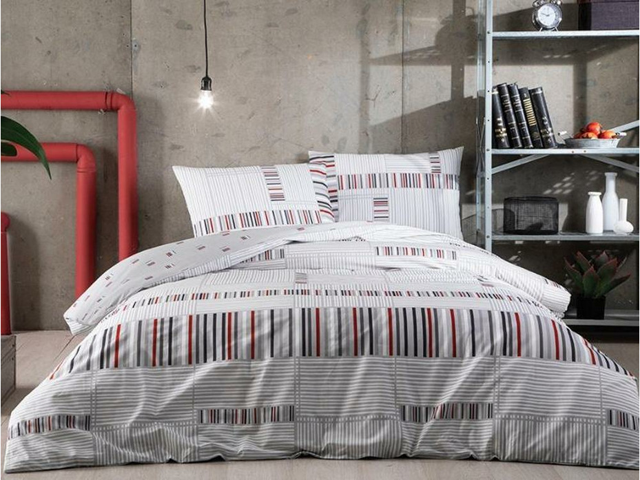 Постельное белье с простыней на резинке Teddy ранфорс 1,5 сп / Tac