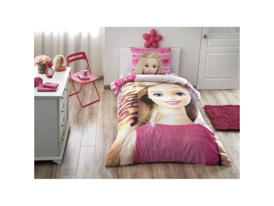 Постельное белье с простыней на резинке Барби Barbie sparkle Disney ранфорс 1,5 сп / Tac Постельное белье с простыней на резинке Барби Barbie sparkle Disney ранфорс 1,5 сп / Tac