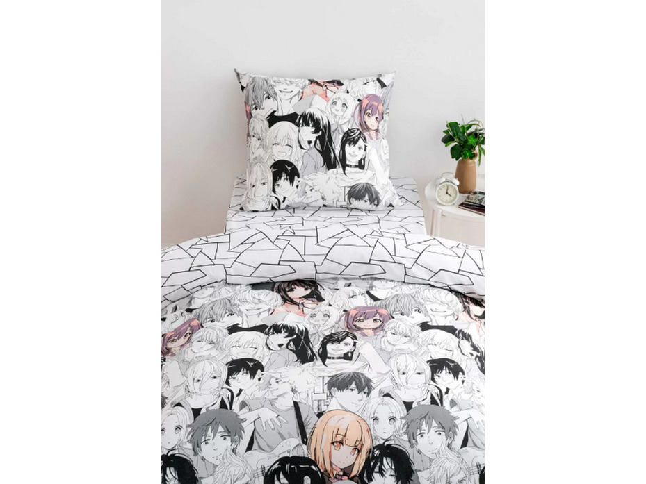 Постельное белье 70903 (17) Manga аниме поплин 1,5 сп / Василиса