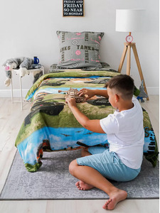 Постельное белье 5336 (24) Танки поплин 1,5 сп / Василиса