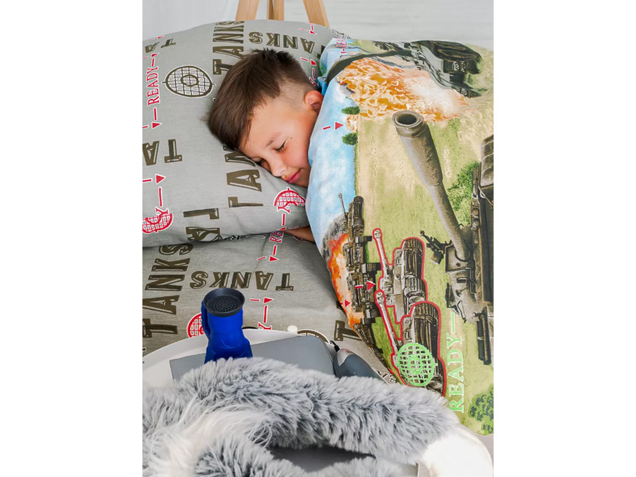 Постельное белье 5336 (24) Танки поплин 1,5 сп / Василиса